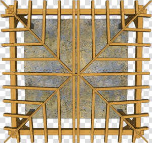 Wooden Pergola Top View  HD Png Download