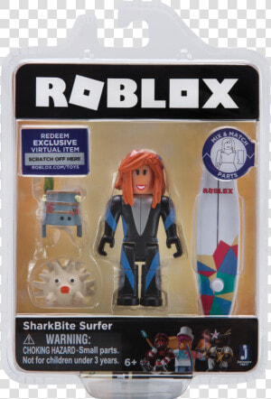 Roblox Sharkbite Surfer Mini Action Figure With Virtual   Shark Bite Roblox Toy  HD Png Download