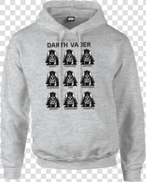 Star Wars Many Faces Of Darth Vader Pullover Hoodie   Ariana Grande Benji Hoodie  HD Png Download