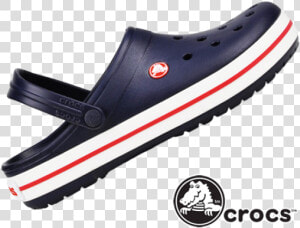  crocs Navy Crocband Sandal White Sole   Crocs With White Sole  HD Png Download