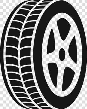 Tire Clipart Black And White   Tire Icon Transparent  HD Png Download