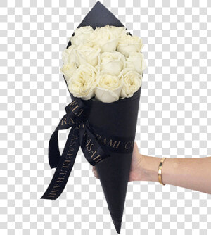 Cono De Rosas Blanco   Bouquet  HD Png Download