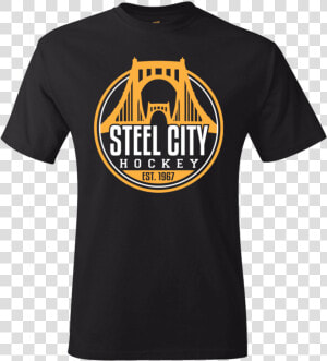 Fan Apparel Penguins Steel City Hockey Black T Shirt   Becky Lynch New Shirts  HD Png Download