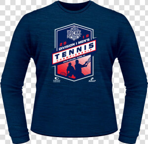 2018 Njcaa Men S Tennis Di National Championship Navy   Long sleeved T shirt  HD Png Download