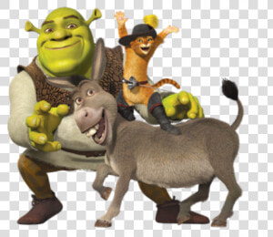 Shrek Puss In Boots And Donkey  HD Png Download