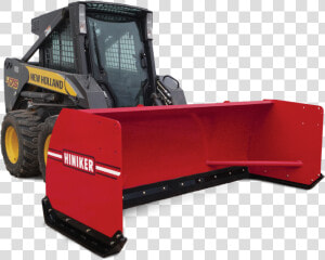 New Holland Skid Steer With Boss Pusher  HD Png Download