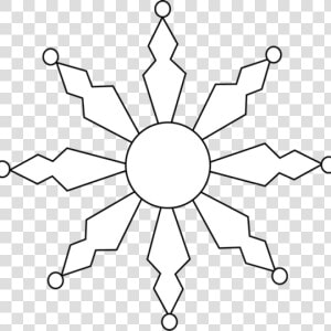 Snowflake Clipart Black And White Snowflake Clipart   Nss Logo In Png  Transparent Png