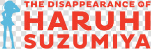 Die Melancholie Der Haruhi Suzumiya Title  HD Png Download