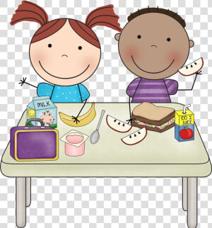 Snack Time Clipart   Kids Lunch Clipart  HD Png Download