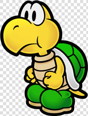 Koopa Troopa Nerdy Schtuff Paper Mario  Paper Mario   Super Mario Paper Characters  HD Png Download