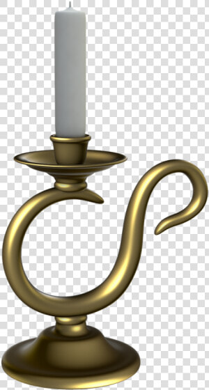 Candlestick Candle Golden Candlestick Free Photo   Подсвечник Со Свечой  HD Png Download