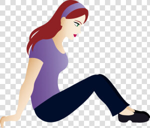 Sitting Clipart   Sitting Girl Clipart Png  Transparent Png