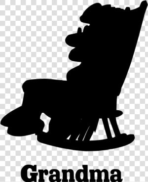 Grandmother Sitting On Rocking Chair  HD Png Download