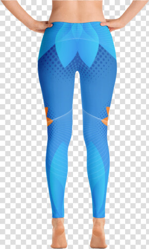 Blue Fire Lotus Gym Leggings   Leggings  HD Png Download