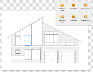 Transparent House Top View Clipart   Side View Of House Drawing  HD Png Download