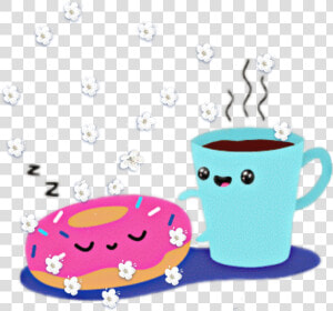 Donuts And Coffee Cute   Rise And Shine Gif Cute  HD Png Download