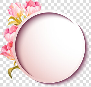  ftestickers  background  frame  flowers  3deffect   Circle  HD Png Download