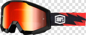 100  Slash Strata Goggle W red Mirror Lens   100  Strata Slash  HD Png Download