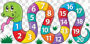 Numbers Snake With Theme Imag Clipart Transparent Png   Numbers Snake  Png Download