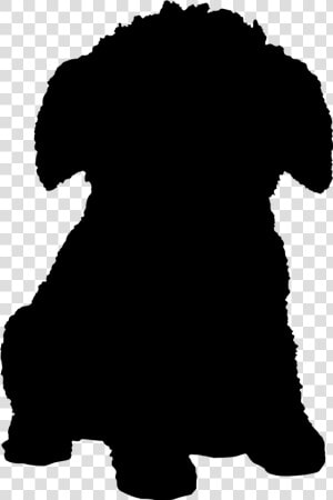 Puppy Dog Silhouette Font Snout   Silhouettes Of A Poodle  HD Png Download