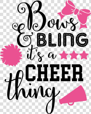 Bows And Bling It  39 s A Cheer Thing  HD Png Download