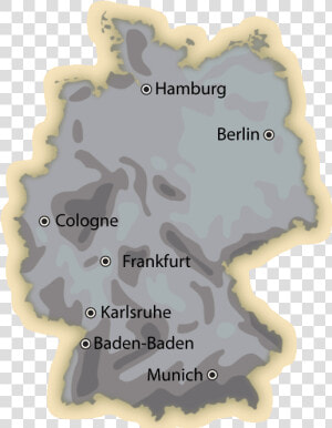 Germany Precipitation Map   Weather Map Of Germany  HD Png Download