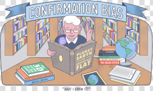 Confirmation Bias Political Cartoon  HD Png Download