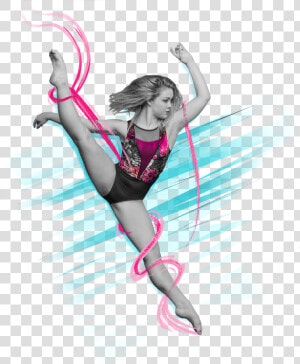 Ribbon  rhythmic Gymnastics   HD Png Download