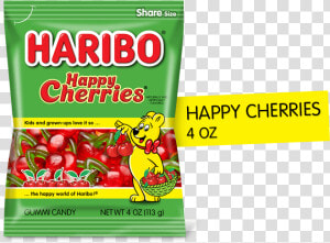 Haribo Happy Cherries 4 Oz Title Class Product   Haribo Cherry Gummy Bears  HD Png Download