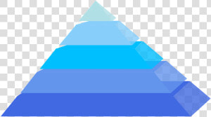 Pyramids  Layers  Blue  3d   Blank 5 Tier Pyramid  HD Png Download