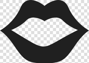 Vector Black And White Collection Of High Quality Free   Kiss Lips Clip Art Black And White  HD Png Download