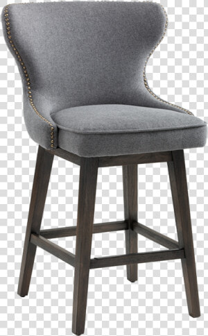 Andrea Dark Grey Swivel Counter Stool For  950   Grey Swivel Bar Stools With Backs  HD Png Download