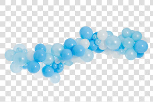 Powder Blue Balloon Garland Kit   Blue And White Balloons Png  Transparent Png