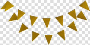 Mini Gold Party Bunting Banner For Bachelorette Or   Gold Flag Banner Png  Transparent Png