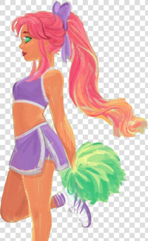  teentitans  starfire  cheerleader  cheerleading  dc   Illustration  HD Png Download