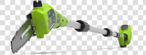 Greenworks Pole Saw G40ps20   Hedge Trimmer  HD Png Download