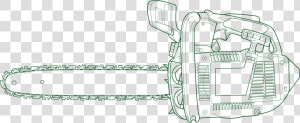 Chain Saw Clip Arts   Draw A Chainsaw  HD Png Download