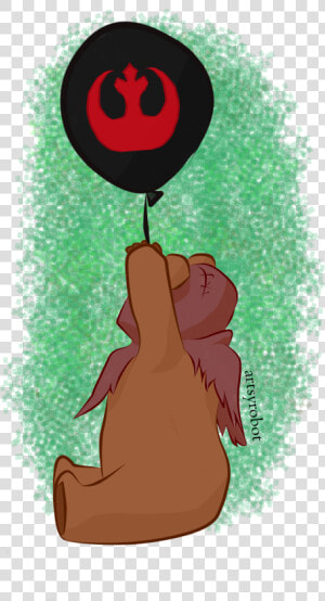 Ewok Winnie The Pooh Crossover   Illustration  HD Png Download