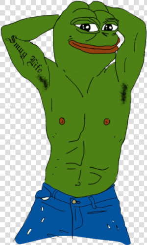 Pepe Drawing Rare Huge Freebie Download For Powerpoint   Pepe The Frog Naked  HD Png Download