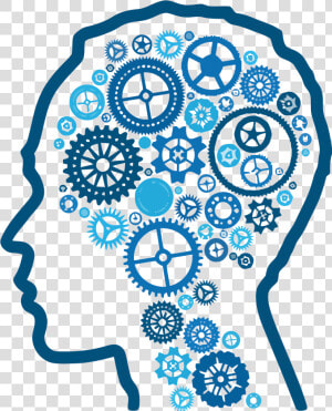 Gear Intelligence Artificial Thought Brain Vector Human   Mental Health  HD Png Download