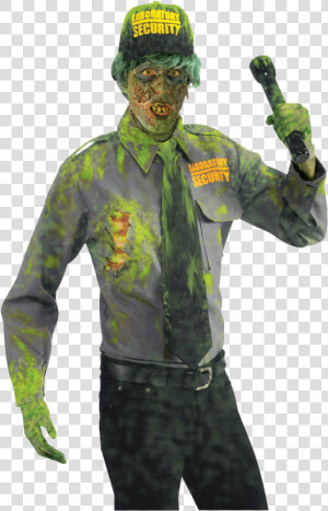 Biohazard Zombie Security Guard Costume   Mens Security Guard Costume  HD Png Download