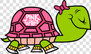 Transparent Tortoise Clipart   Pink And Green Turtle  HD Png Download