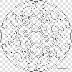 Transparent Mandala Clipart Free   Easter Mandalas Coloring Pages  HD Png Download