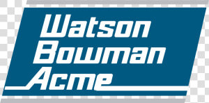 Watson Bowman Acme Logo  HD Png Download