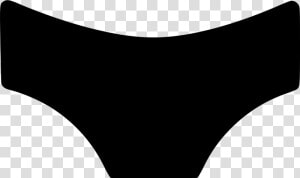 Bottom clip Art swimwear black And White underpants  HD Png Download