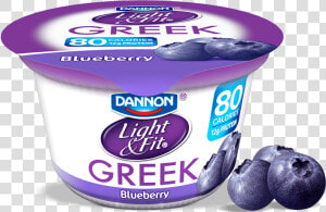 Blueberry Greek Yogurt   Light And Fit Greek Strawberry Yogurt  HD Png Download