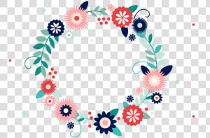 Flower Frame Png Allframes Org Typography Wreath   Flower Frame Png Vector  Transparent Png