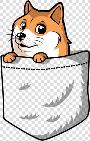 Pocket Doge T Shirt Doge Dog Meme Shirt White X Large   Pocket Doge  HD Png Download