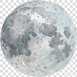 Watercolor Painting Full Moon Photography   Full Moon Watercolor Png  Transparent Png