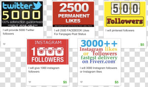 Buy Followers On Fiverr For 5 Bucks   Twitter  HD Png Download